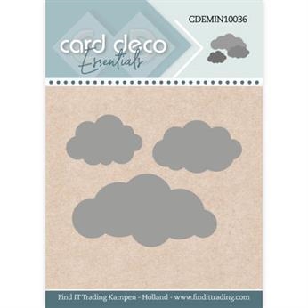 Card Deco dies mini Skyer 4,6x3,8cm